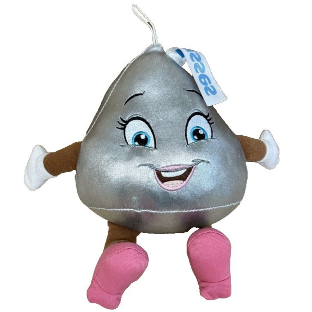 Hershey's Kisses Chocolate World Gray Stuffed Plush Animal Toy Doll 10"